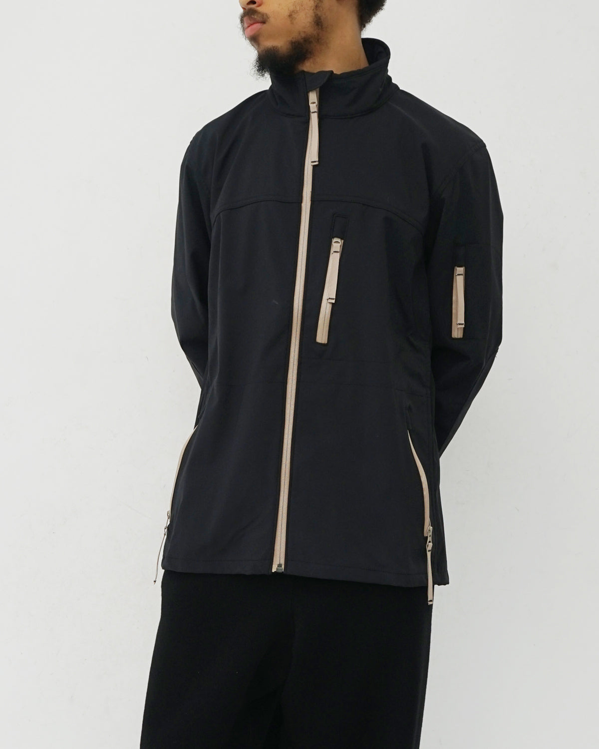 Black Stretch Tech Jacket