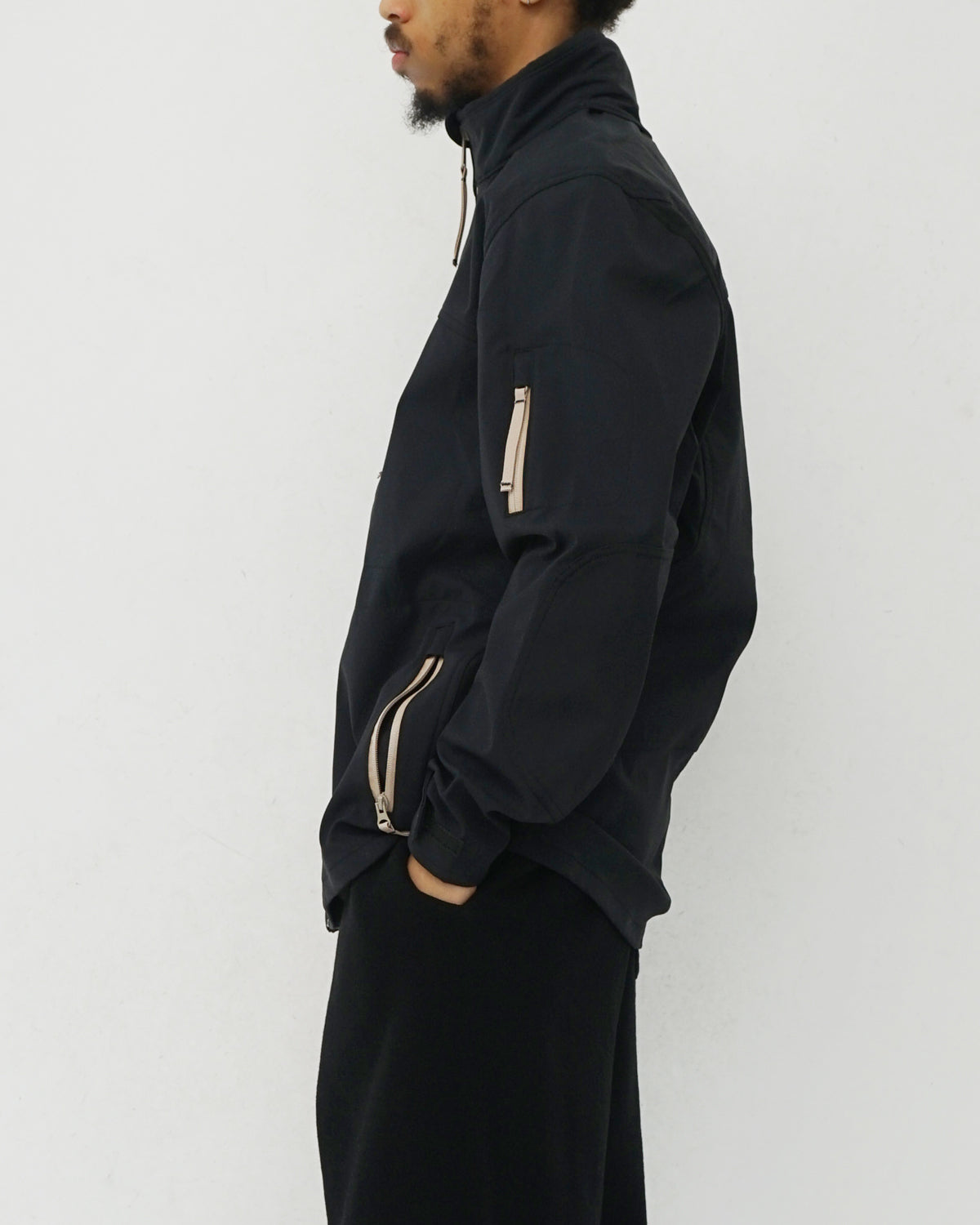 Black Stretch Tech Jacket