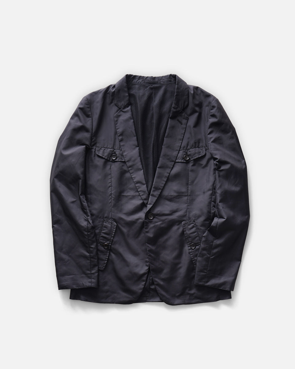 COMME des GARÇONS Nylon Mesh Tailored Jacket Made in Japan – Front