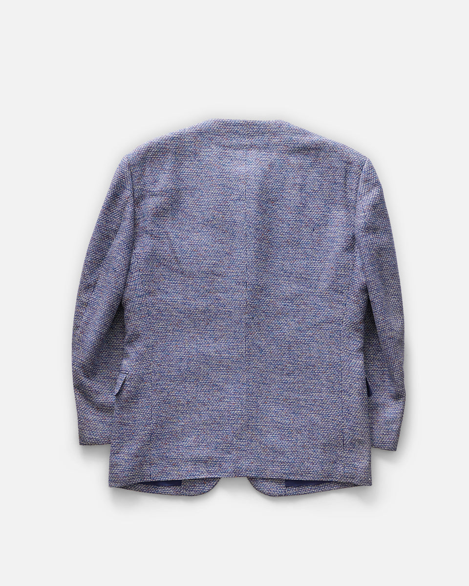 Silk/ Linen Collarless Jacket – Front General Store