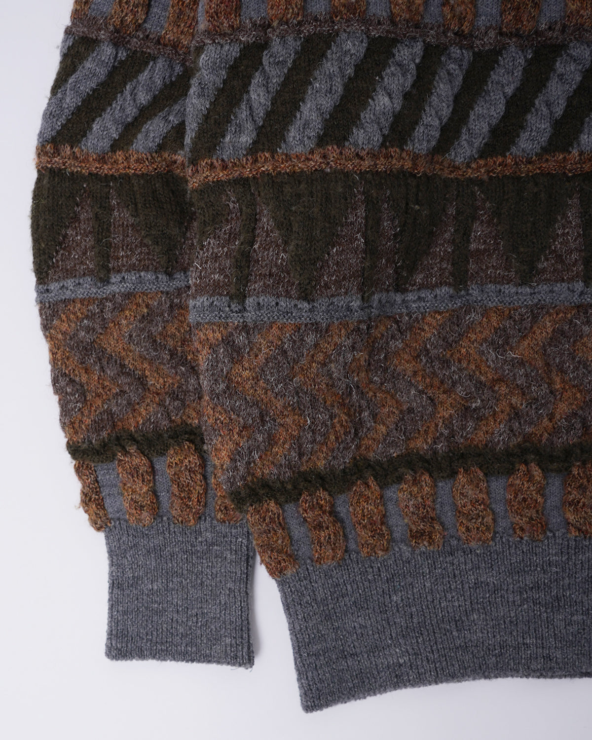 V-Neck Patterned Sweater