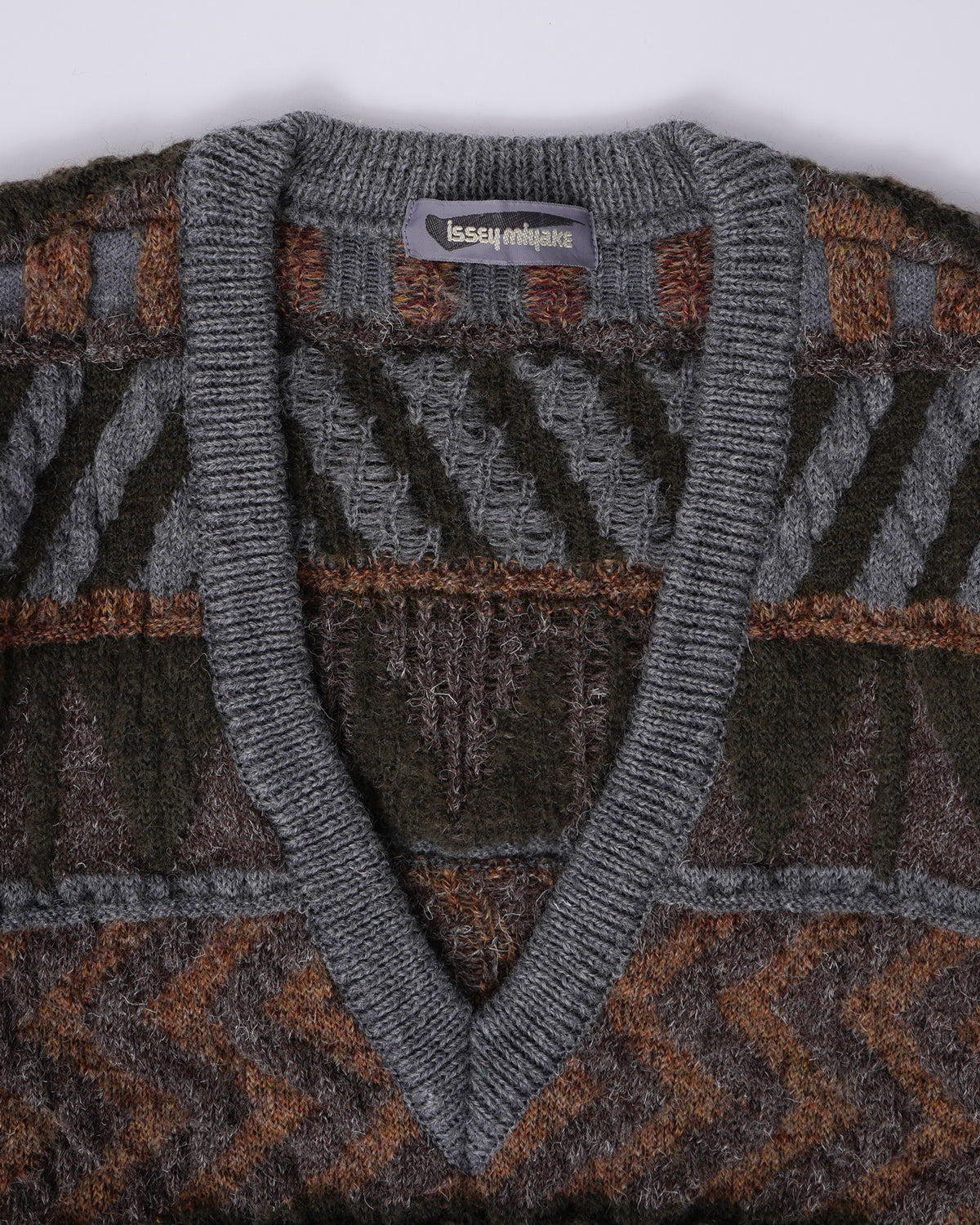 V-Neck Patterned Sweater