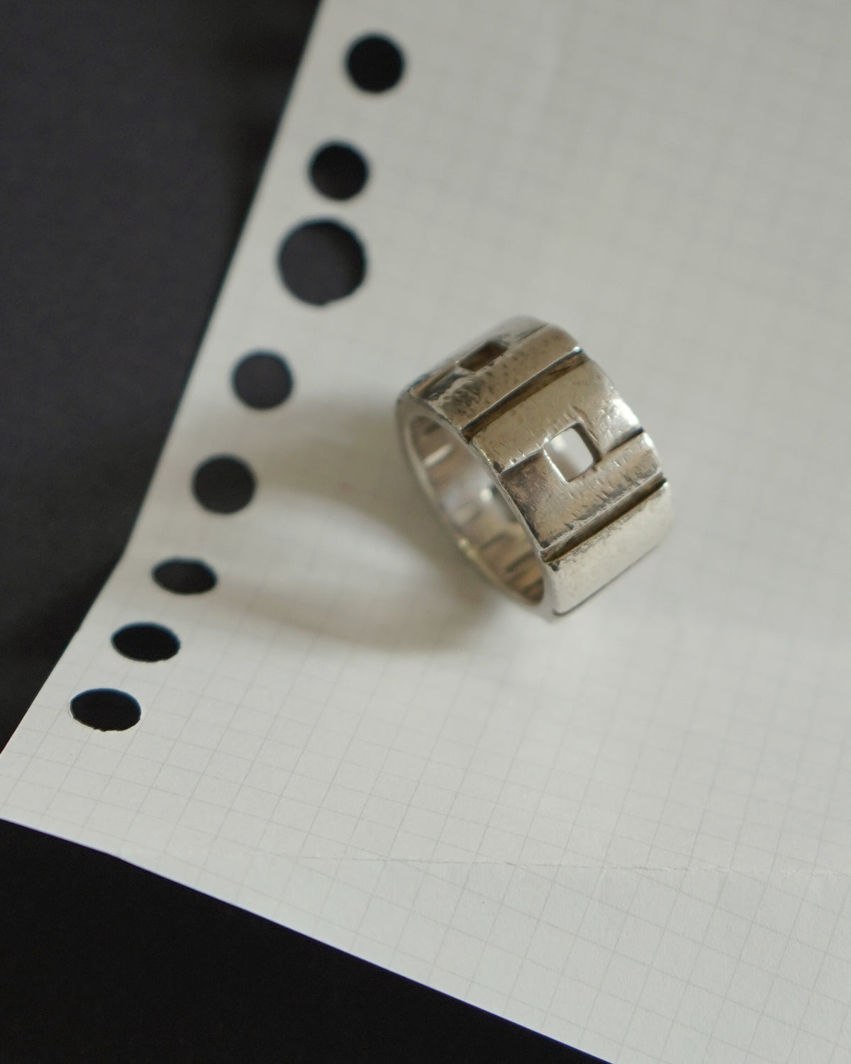 Silver Multi Cross G Ring