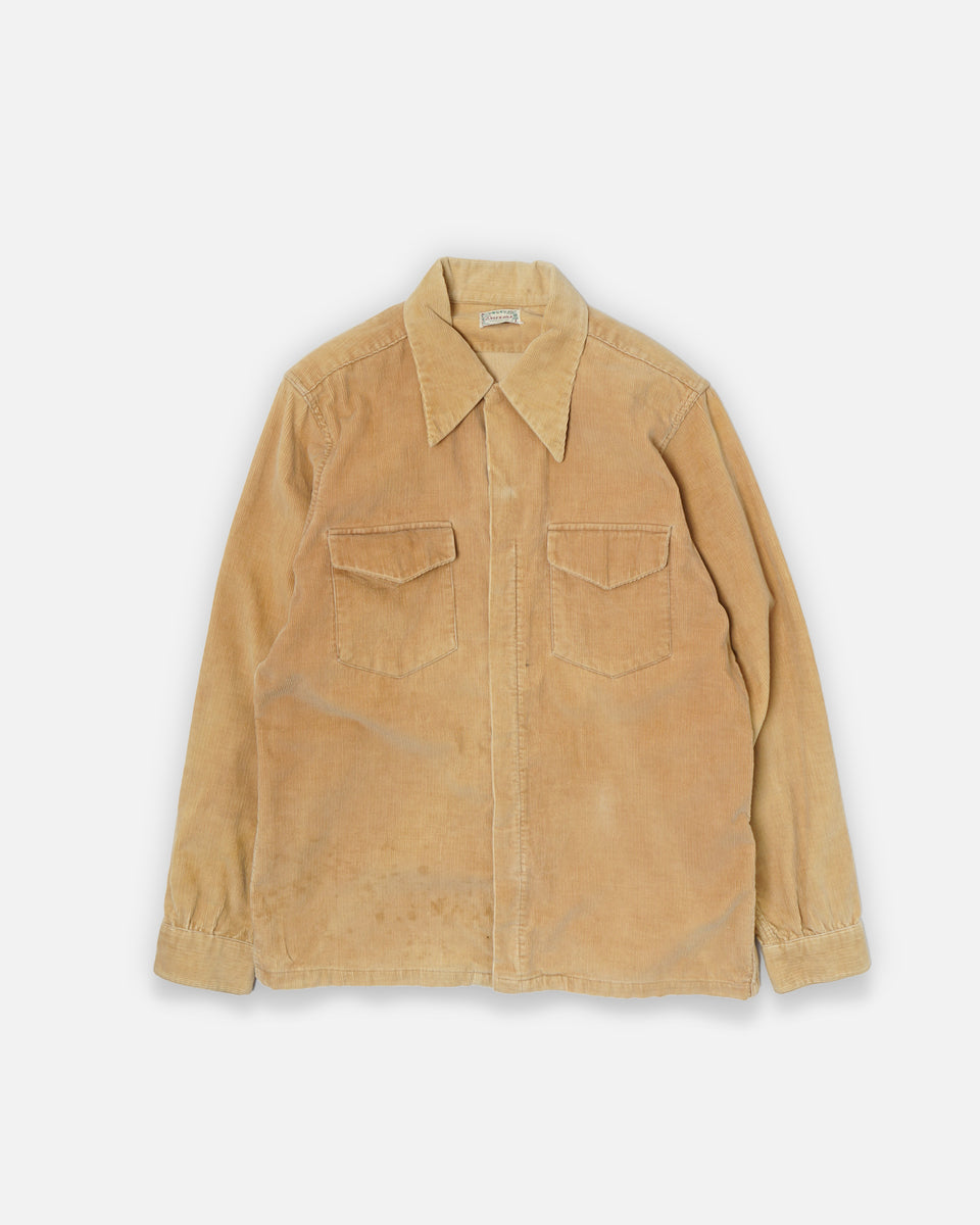 1950's Zip-Up Corduroy Shirt – Front General Store