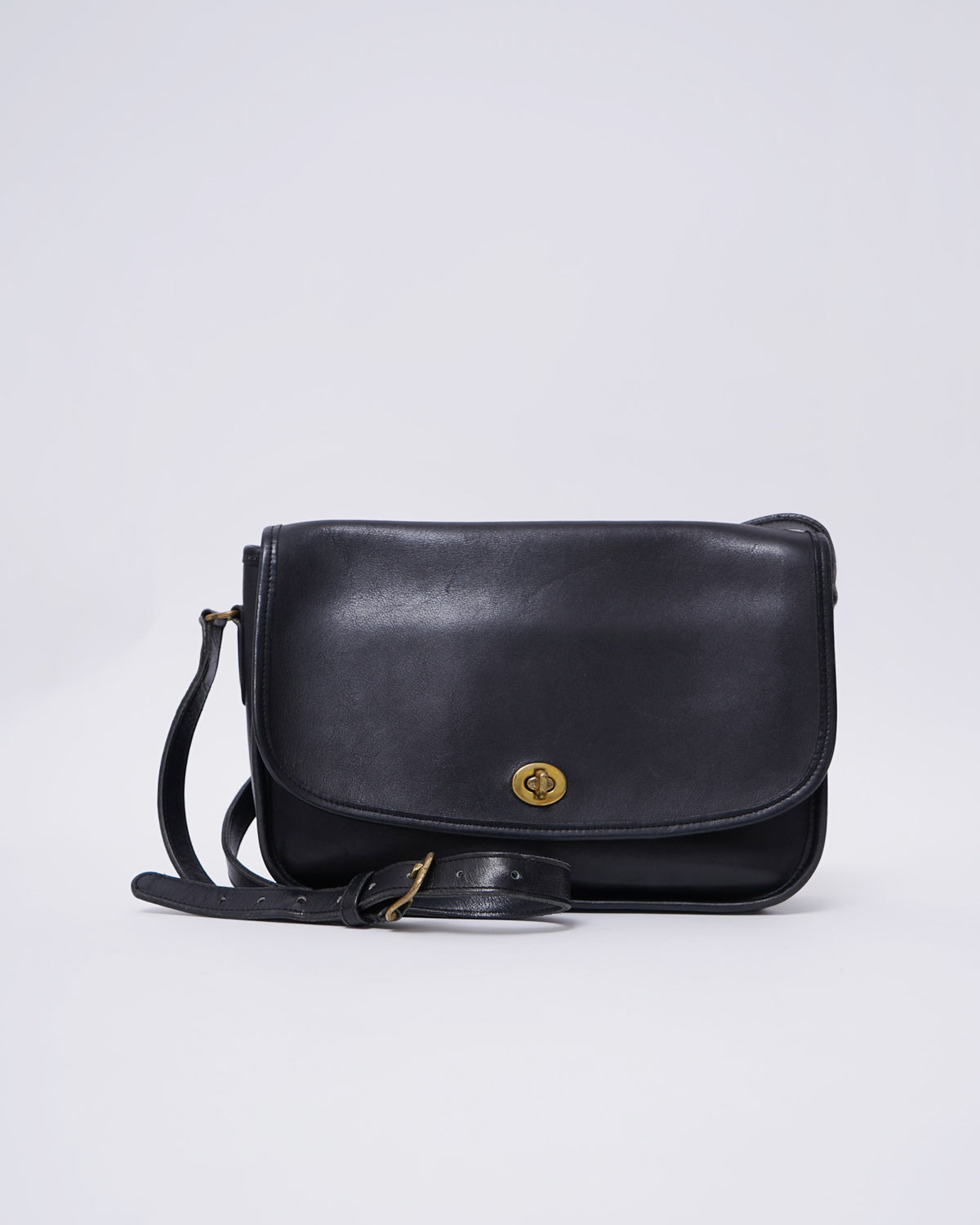 Black Leather Shoulder Bag