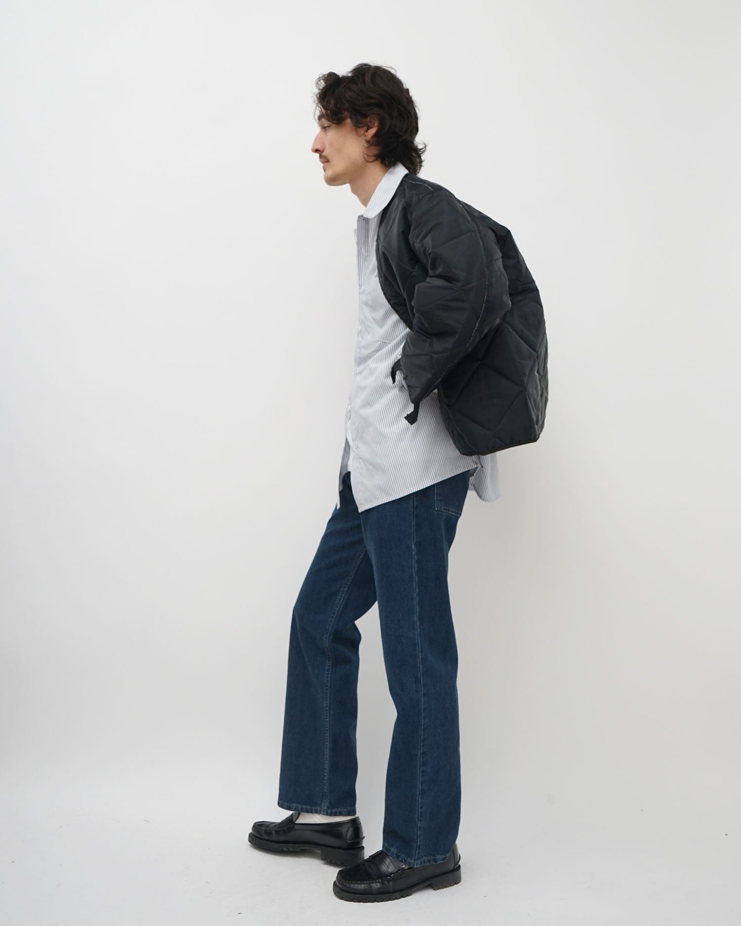 Quilting Lining Jacket Black