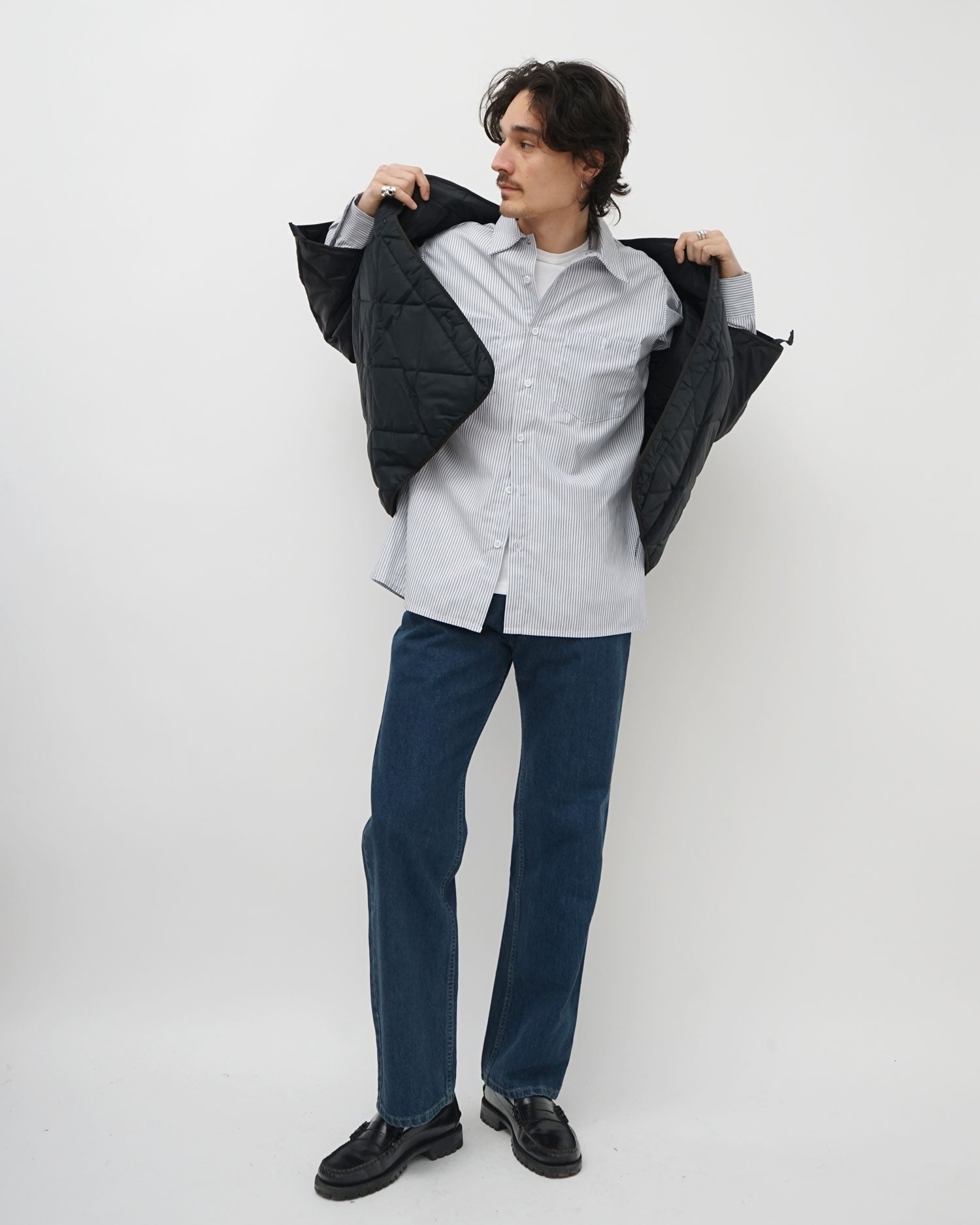 Quilting Lining Jacket Black