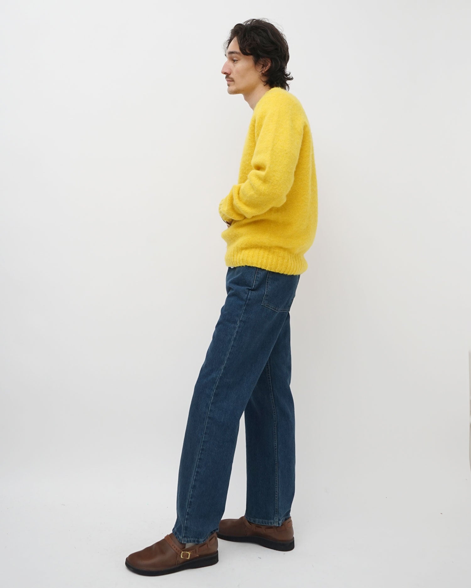FGS Originals - Brushed Shetland Sweater Crew Neck / Yellow