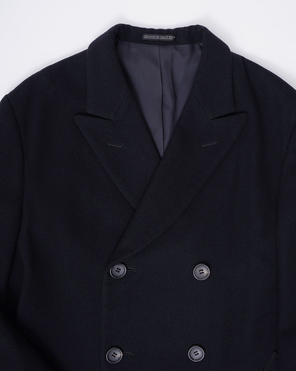 Double Breasted Melton Long Coat