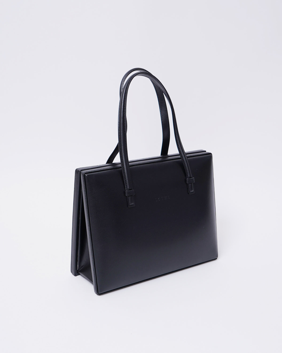 Black Leather Hand Bag