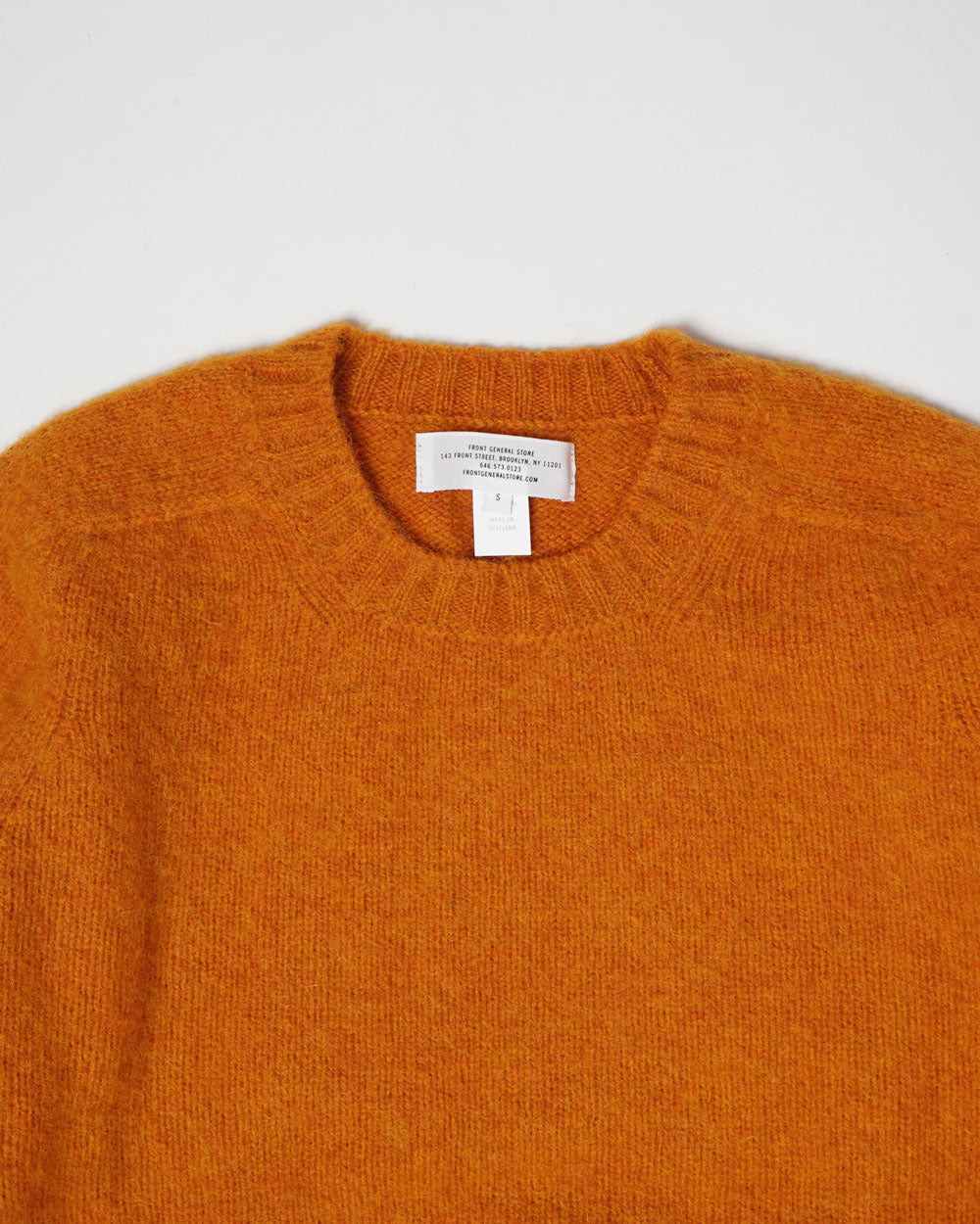FGS Originals - Brushed Shetland Sweater Crew Neck / Orange