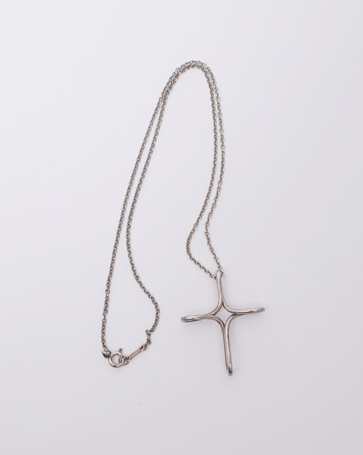 Silver Infinity Cross Necklace
