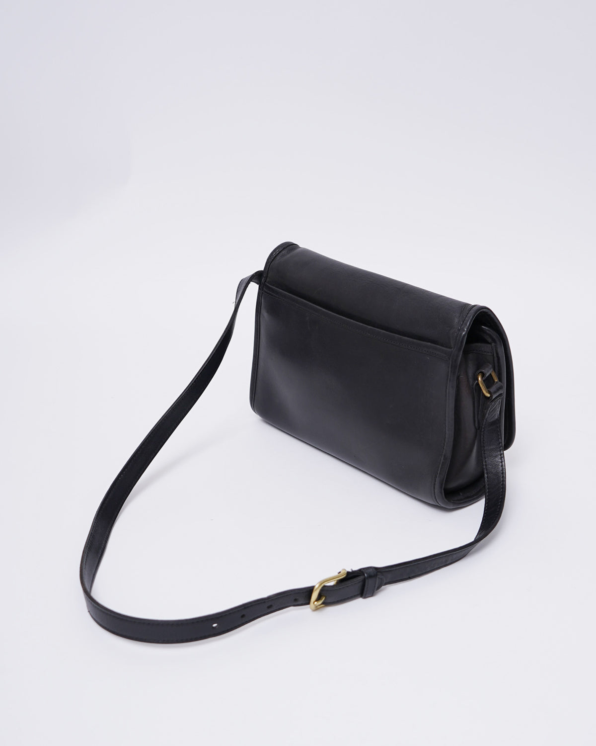 Black Leather Shoulder Bag