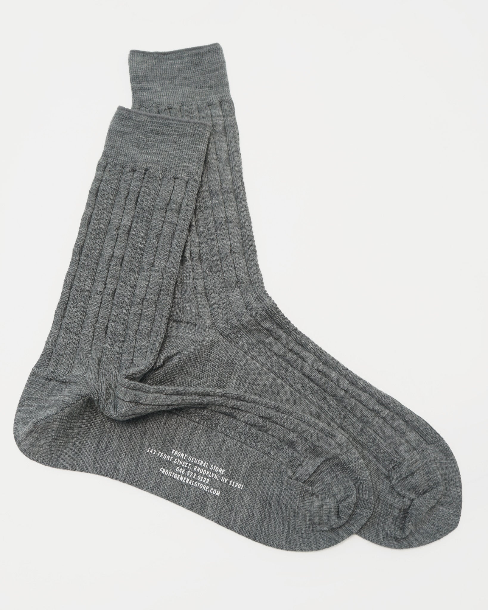 FGS Originals - Wool Cable Socks / Gray