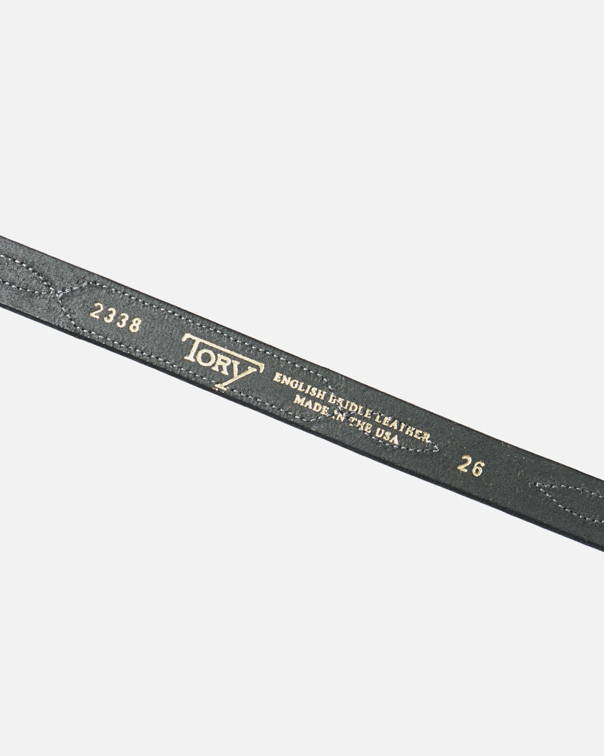 3/4" Repeated Stitch Leather Belt