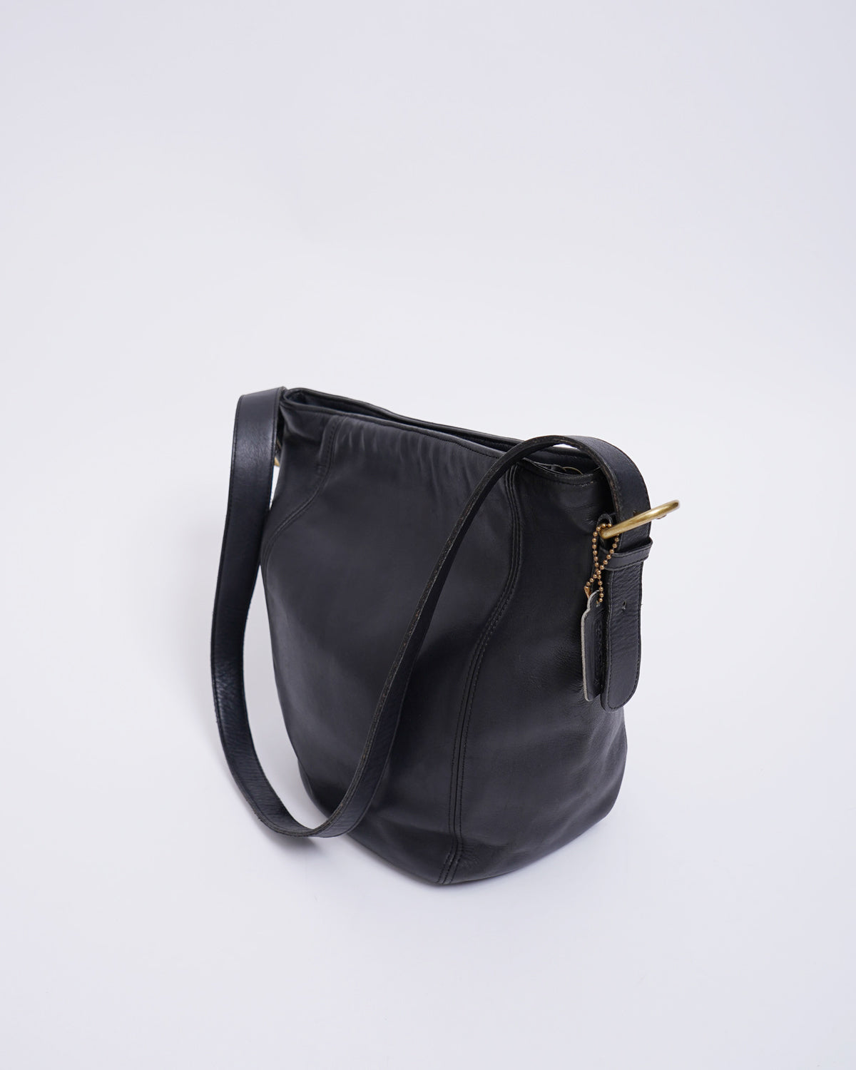 Black Leather Shoulder Bag