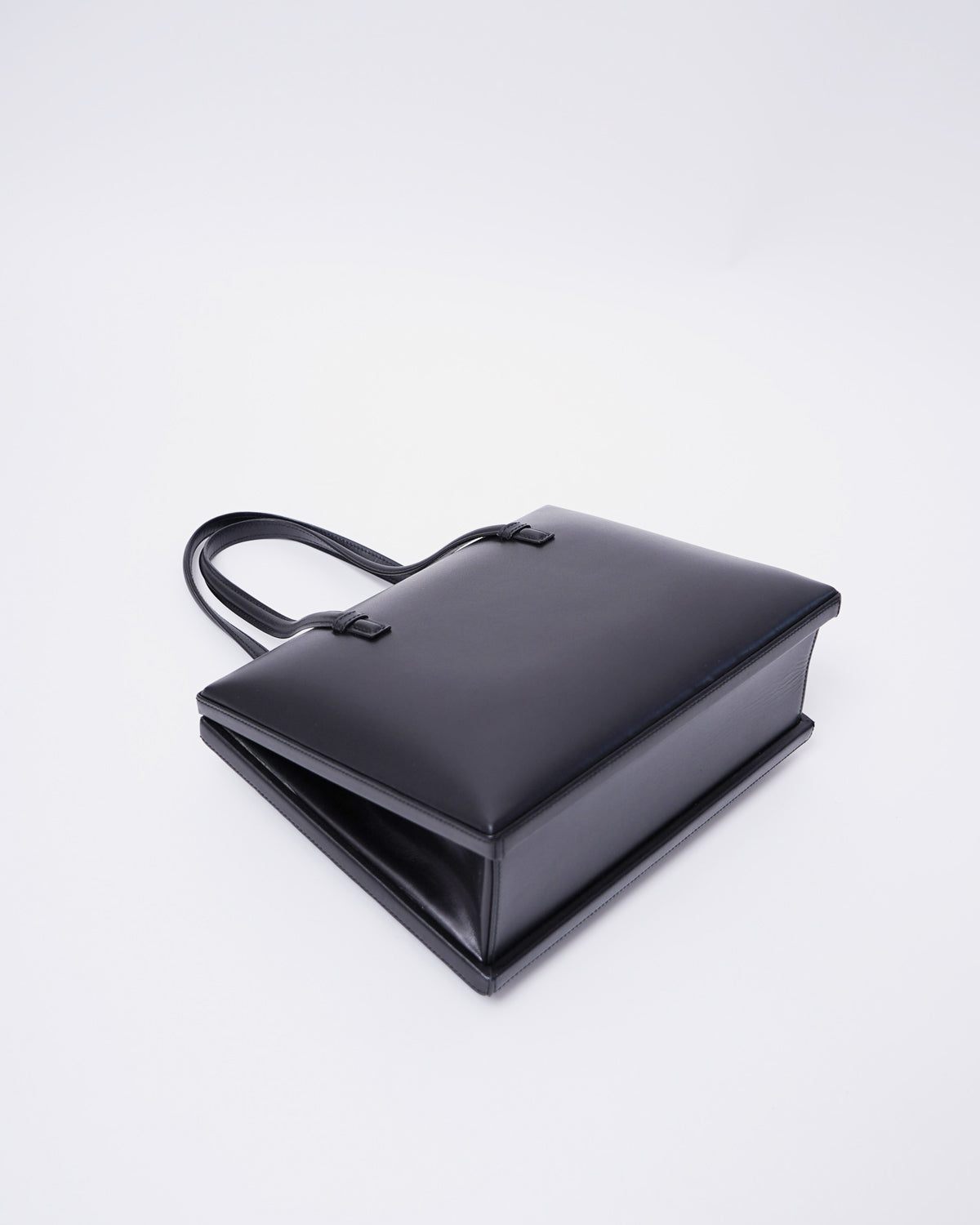 Black Leather Hand Bag