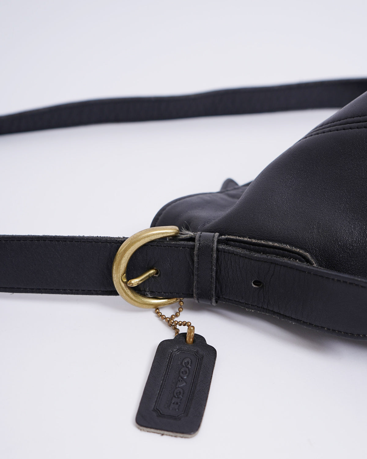 Black Leather Shoulder Bag