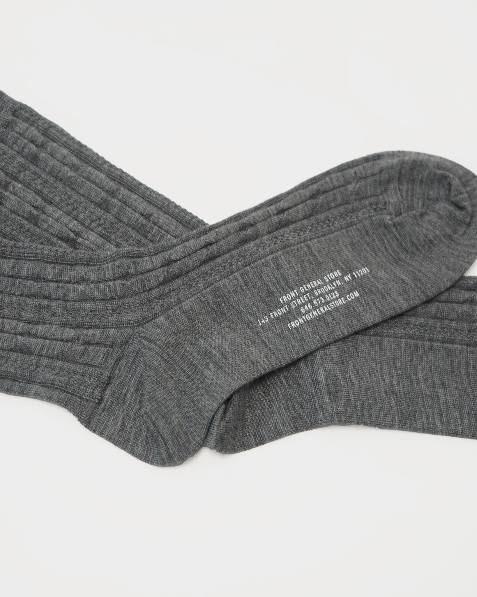 FGS Originals - Wool Cable Socks / Gray