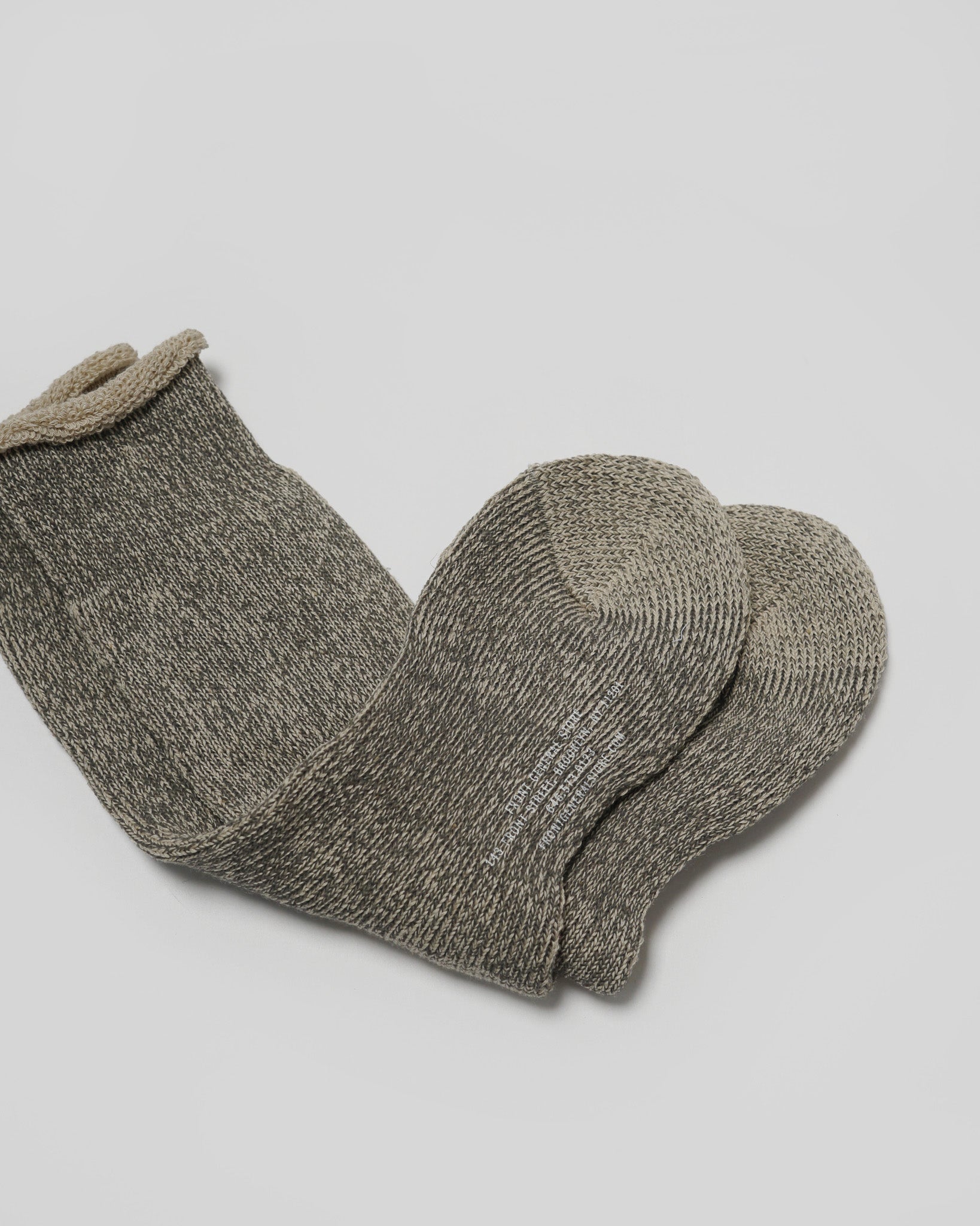 FGS Originals - Hemp Full Pile Half Socks / Charcoal