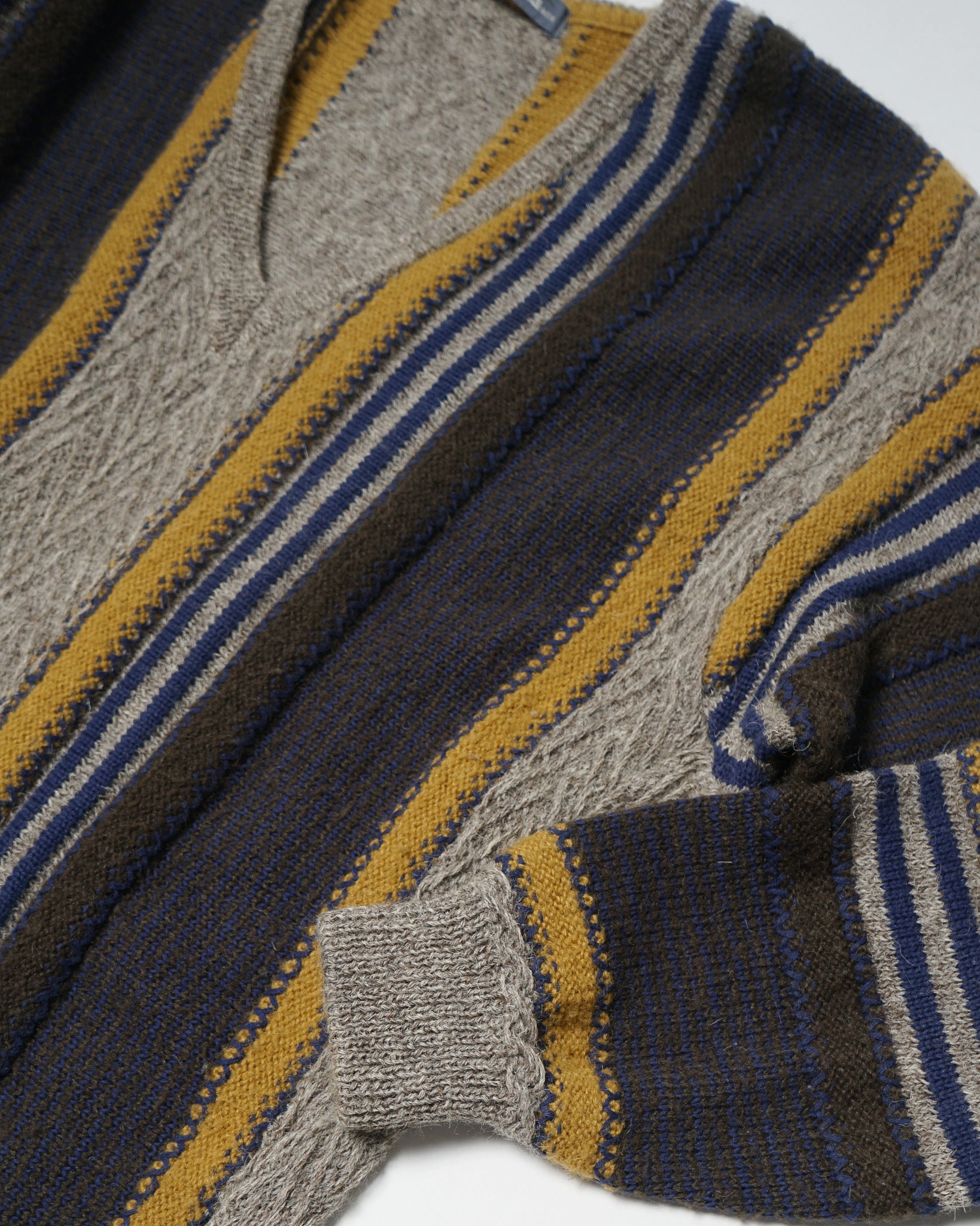Stripe V-neck Sweater