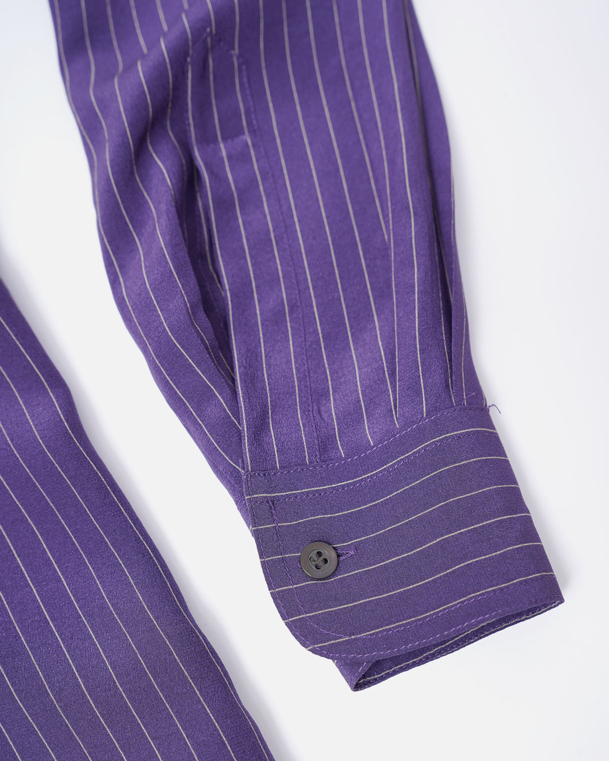 Pin Striped Silk Shirt Dress