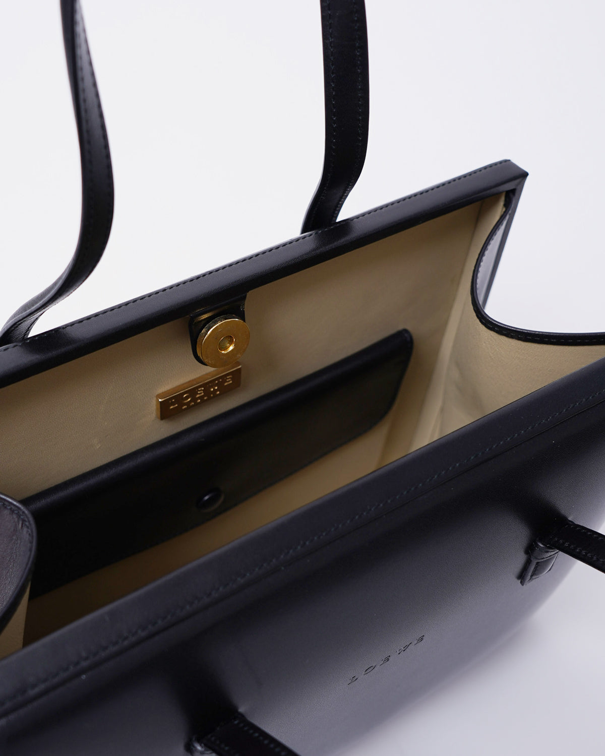 Black Leather Hand Bag