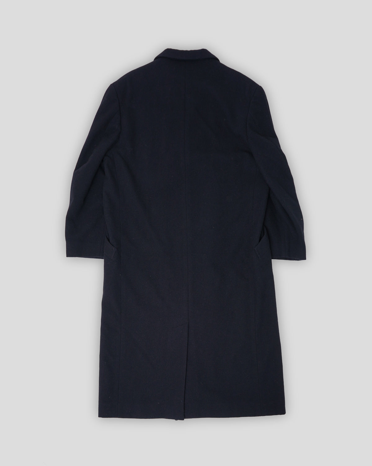 Double Breasted Melton Long Coat