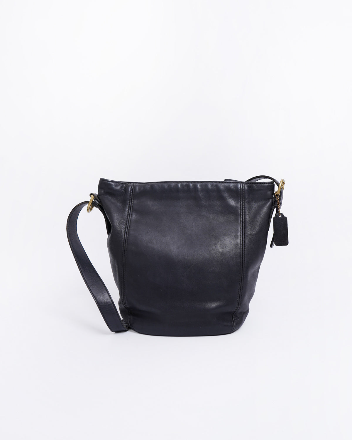 Black Leather Shoulder Bag