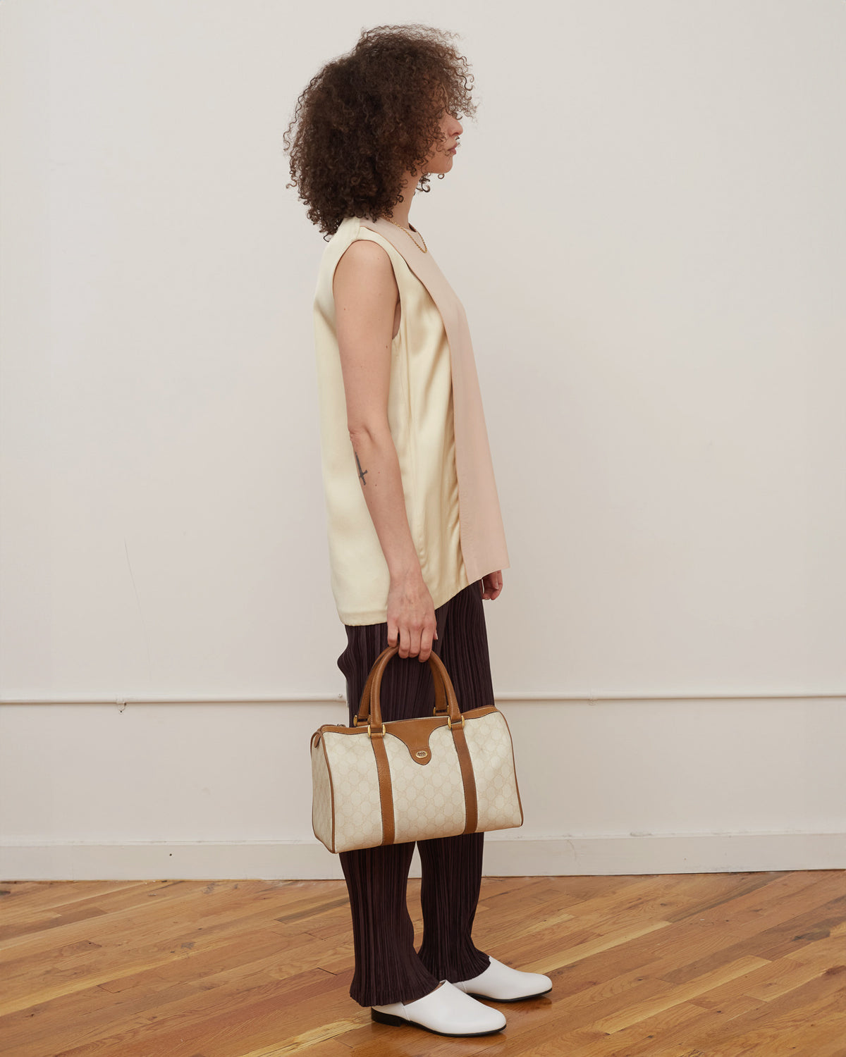 N/S Leather Front Top