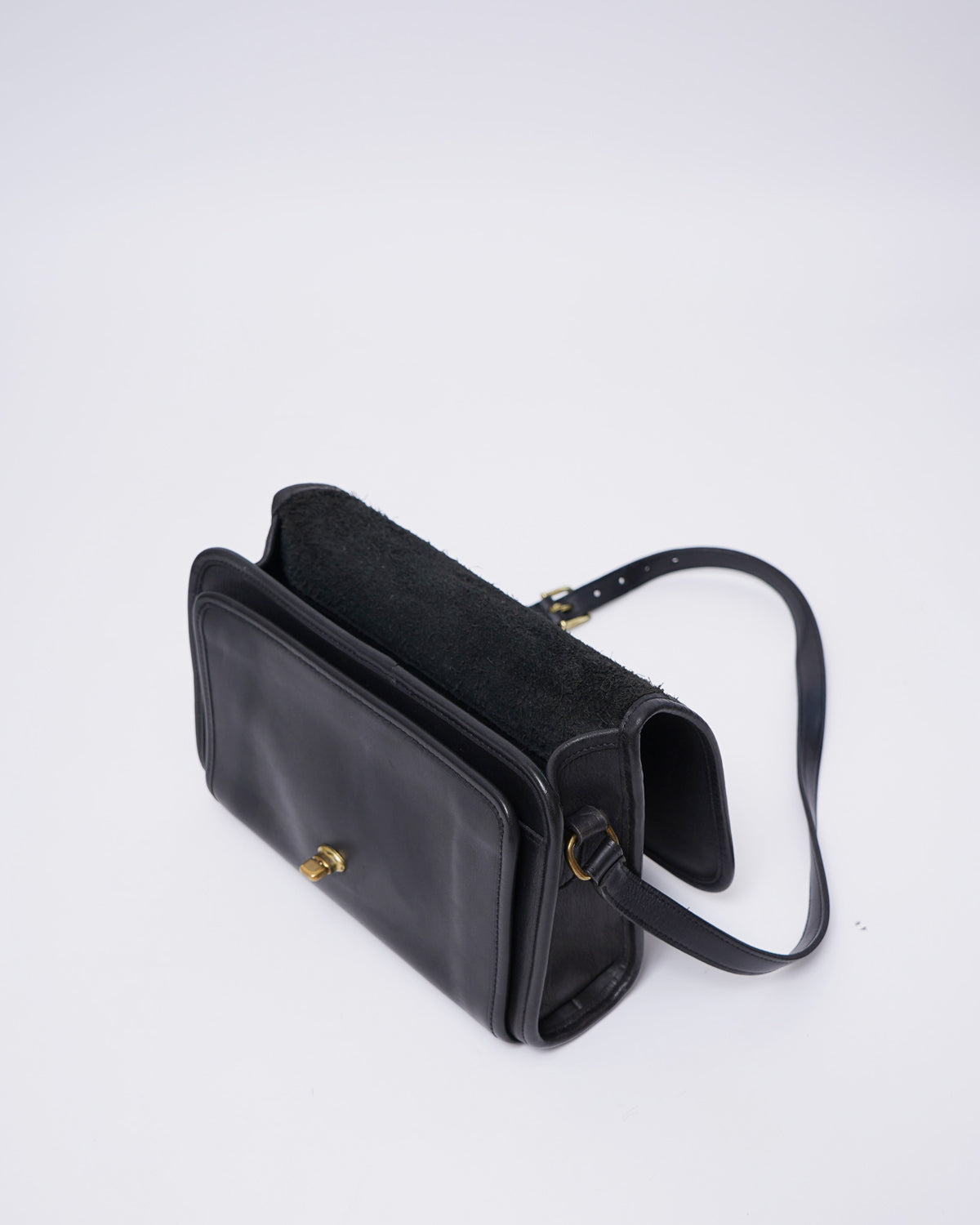 Black Leather Shoulder Bag