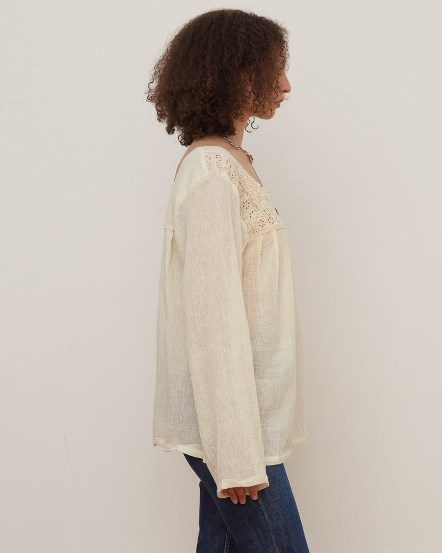 Indian Gauze Tunic L/S