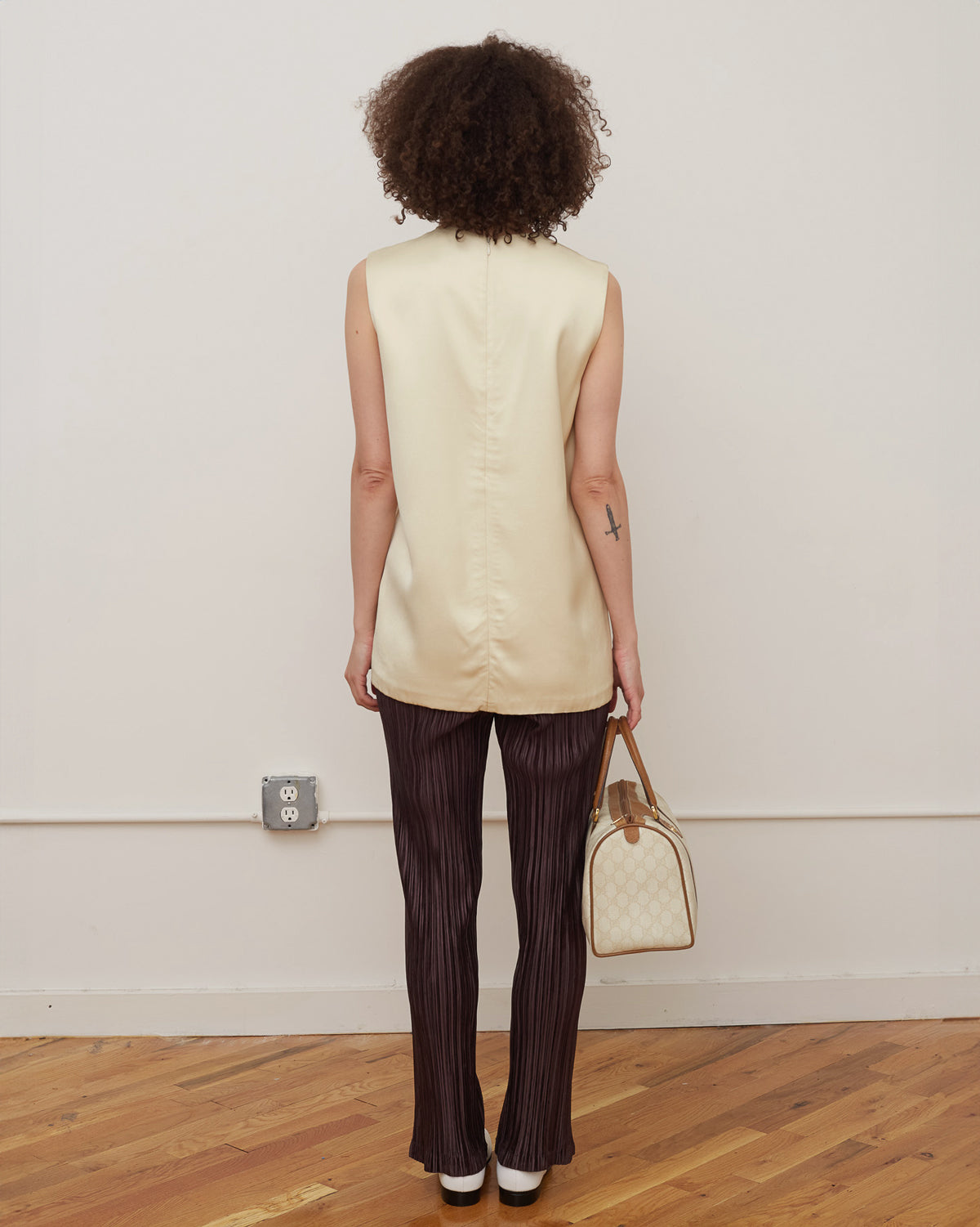 N/S Leather Front Top