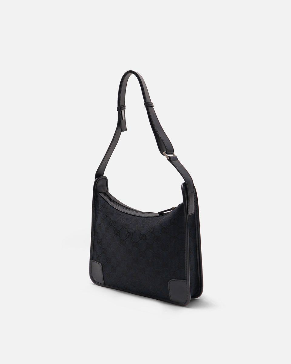 Gucci 2000s Beige GG Canvas One-Shoulder Bag