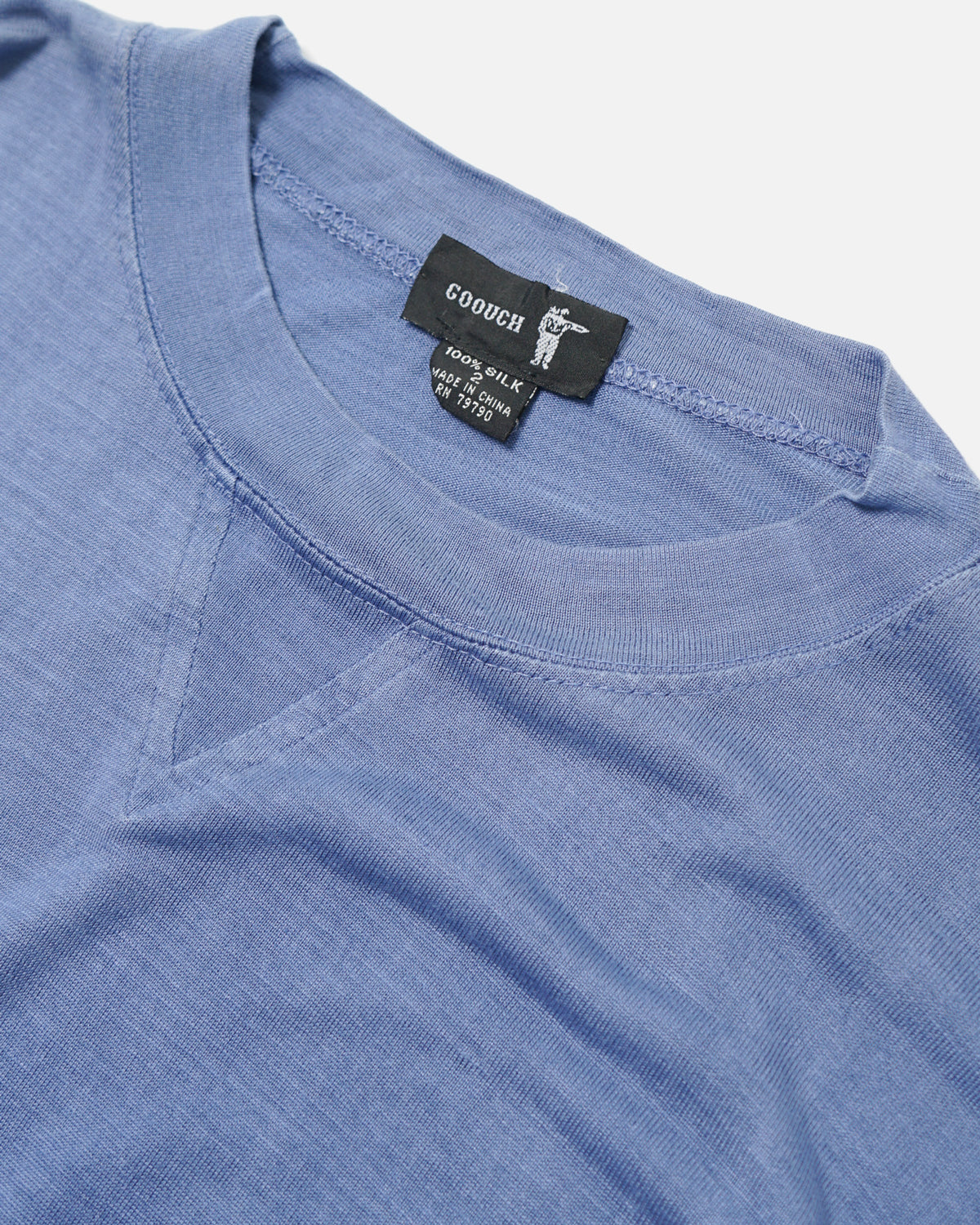 Silk Front V Tee L/S