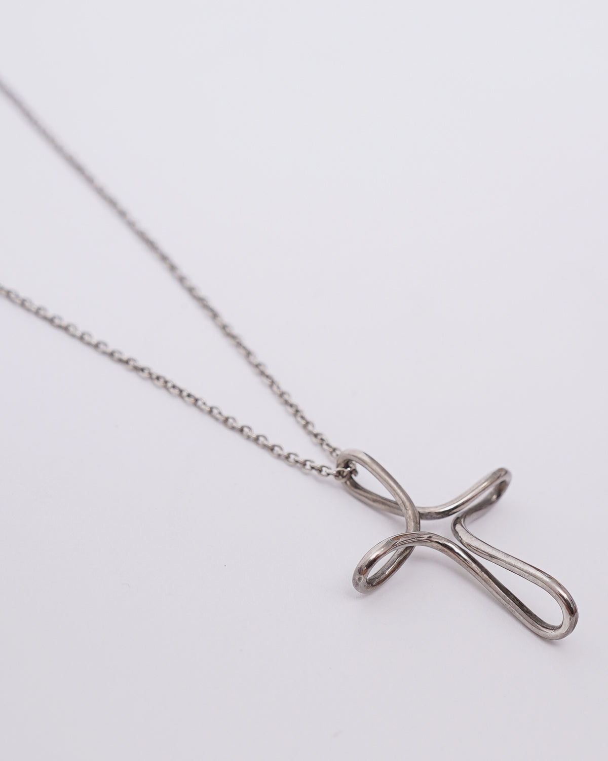Silver Infinity Cross Necklace