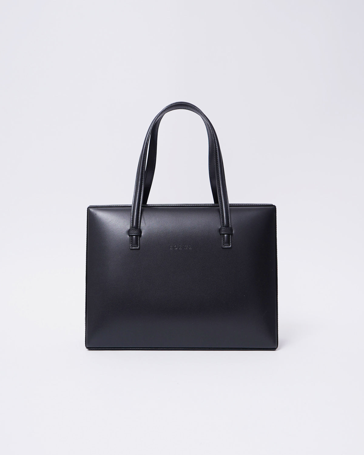 Black Leather Hand Bag