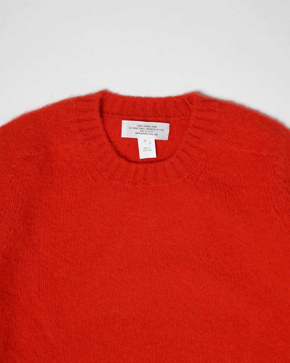 FGS Originals - Brushed Shetland Sweater Crew Neck / Red