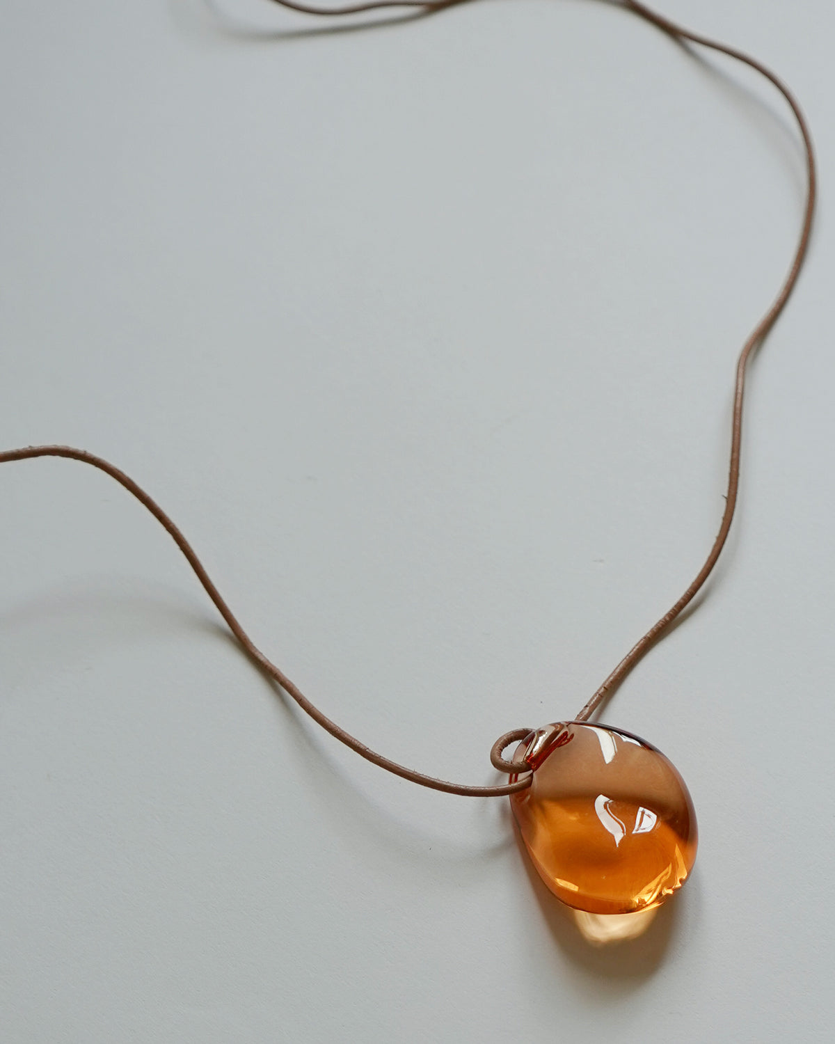 Chrystal Glass Teardrop Necklace