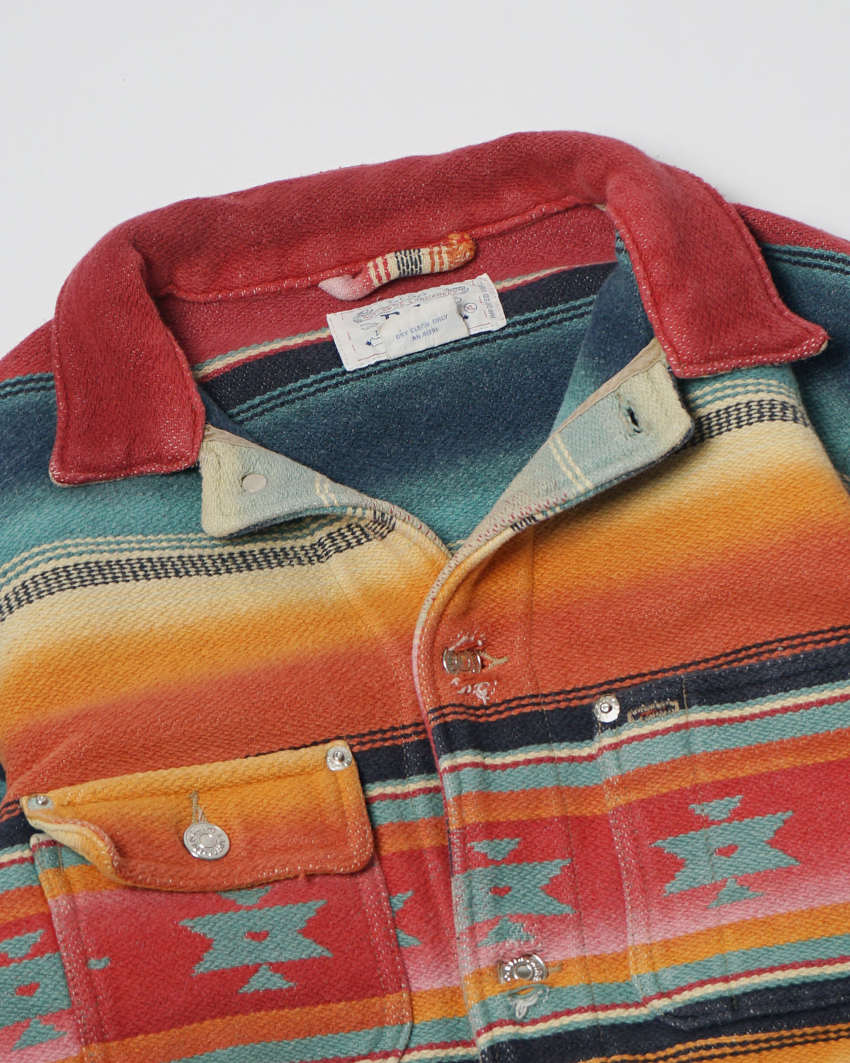 Polo Dungarees Native Pattern Blanket Jacket