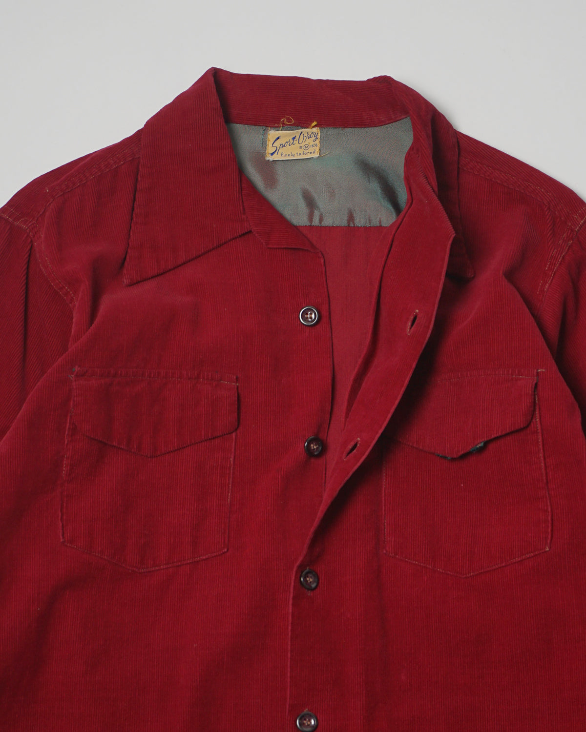 1940's Corduroy Open Collar Shirt