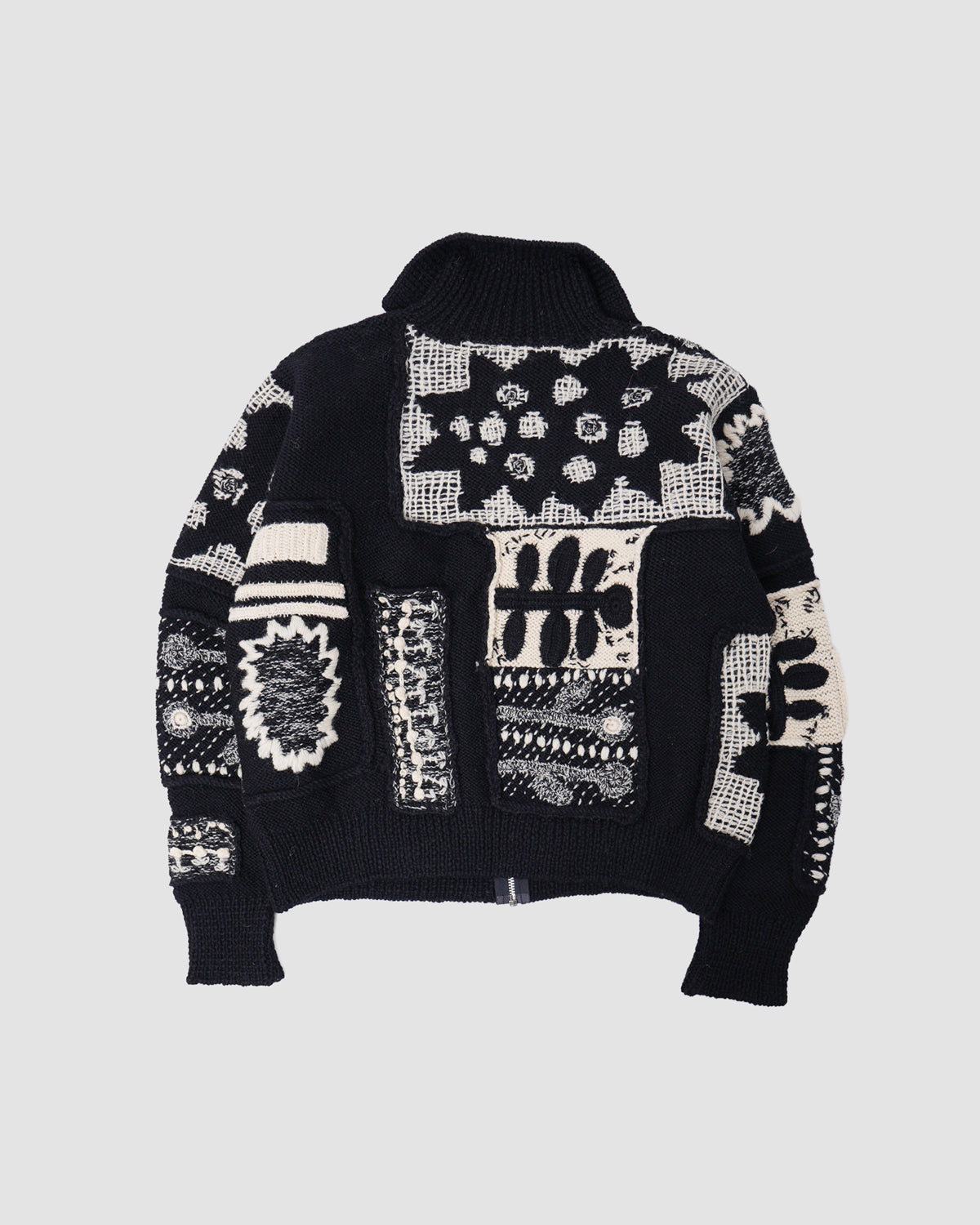 I.S. Patterned Zip-Up Cardigan