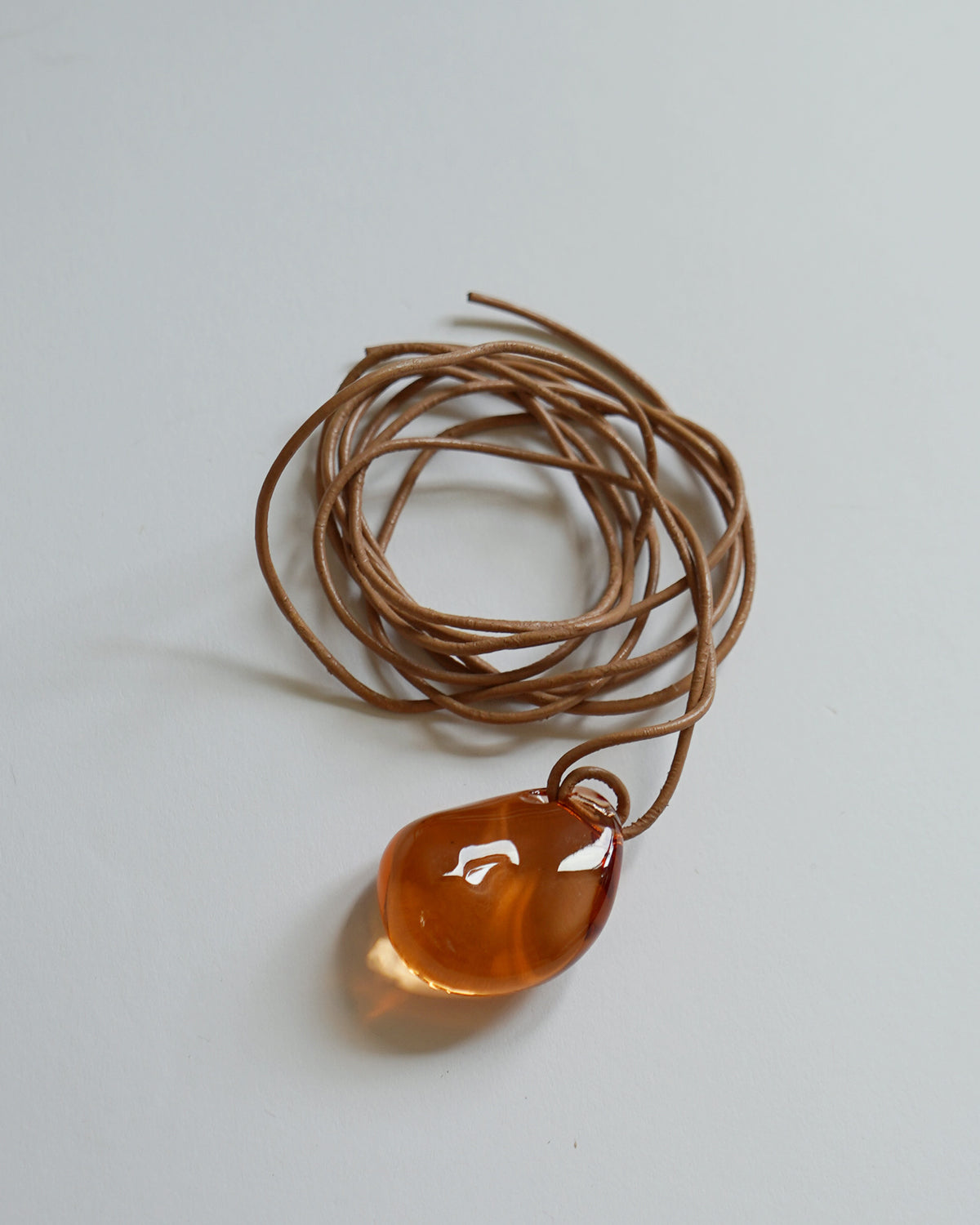 Chrystal Glass Teardrop Necklace