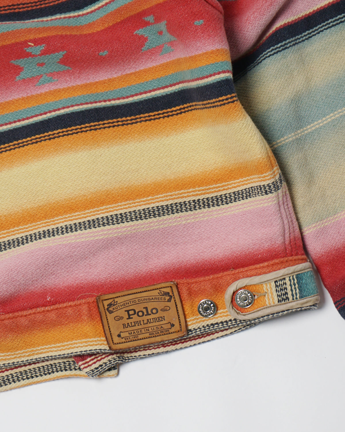 Polo Dungarees Native Pattern Blanket Jacket