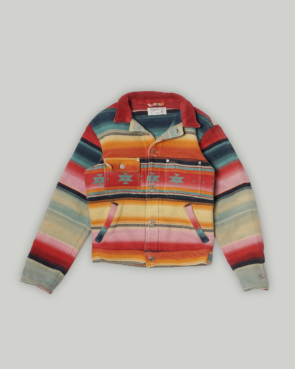 Polo Dungarees Native Pattern Blanket Jacket – Front General Store