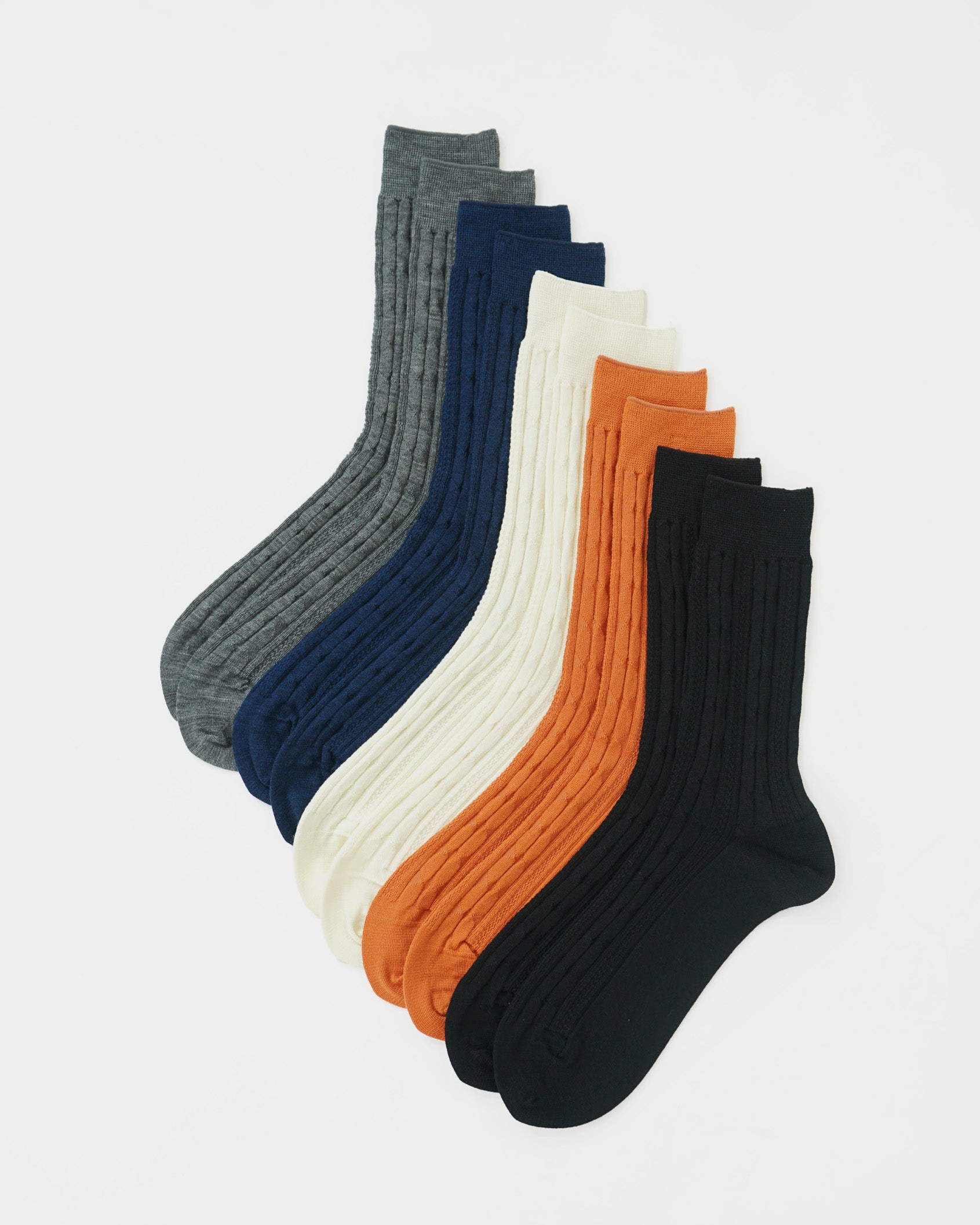 FGS Originals - Wool Cable Socks / White