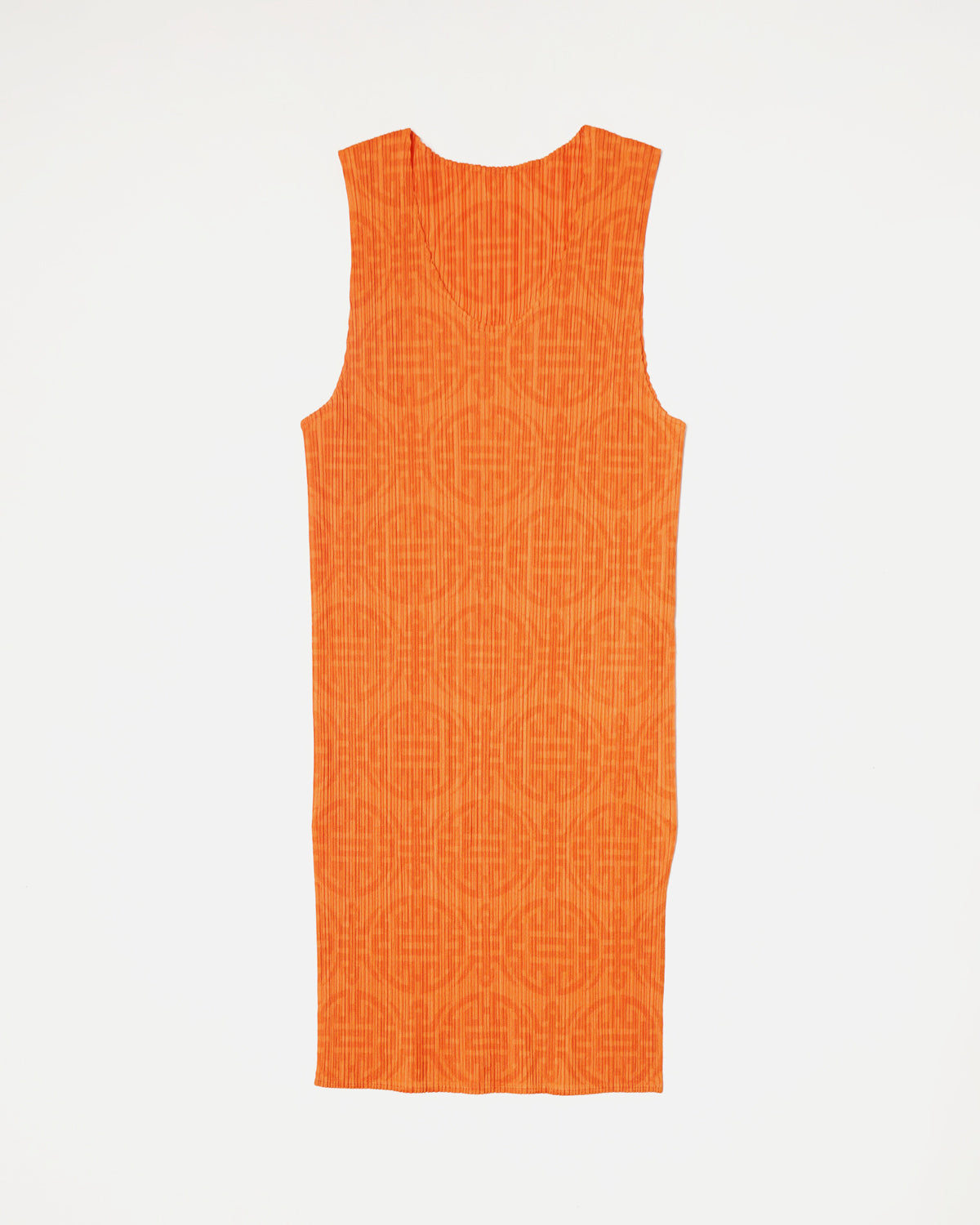 Pleats Please Asian Printed Long Tank Top