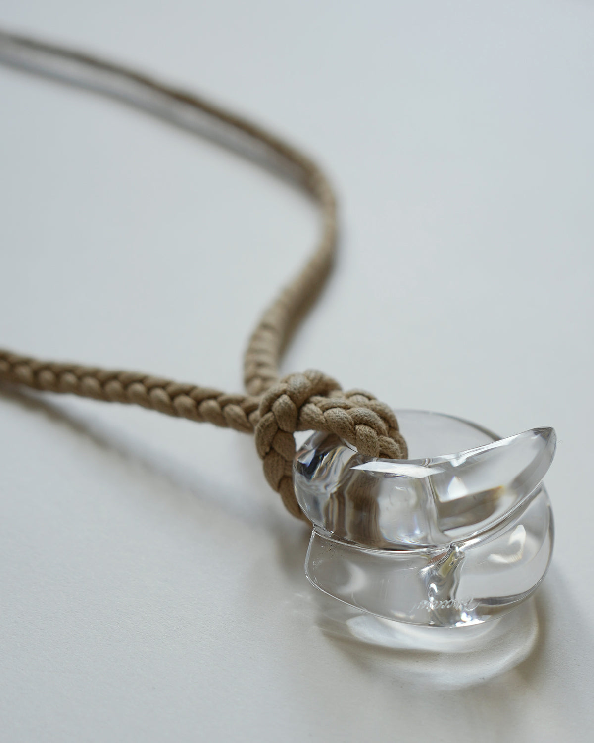 Chrystal Glass Couquillage Necklace