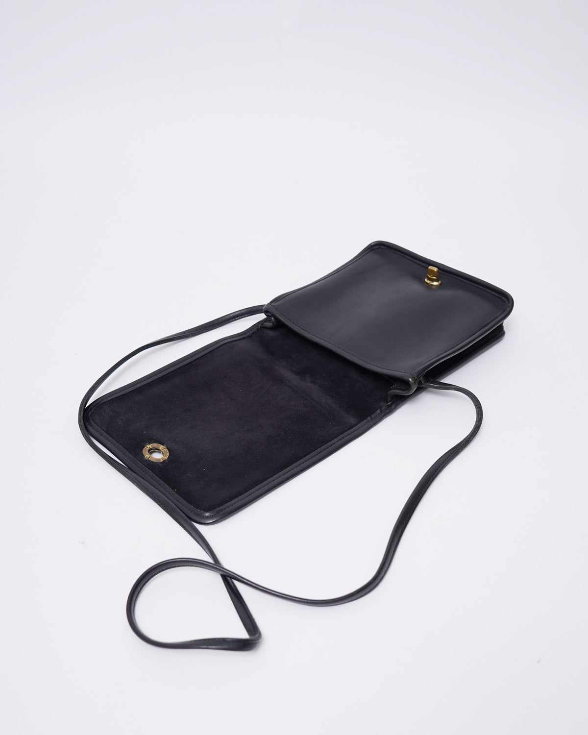 Black Leather Shoulder Bag