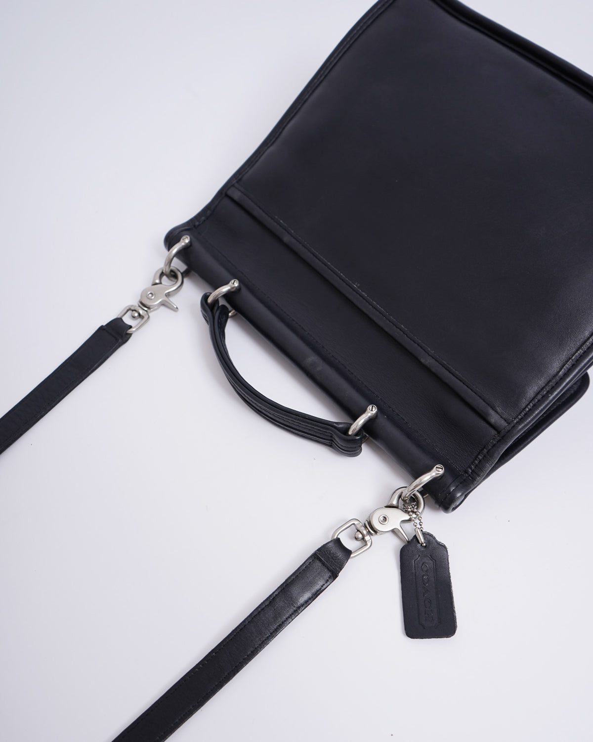 Black Leather Shoulder Bag